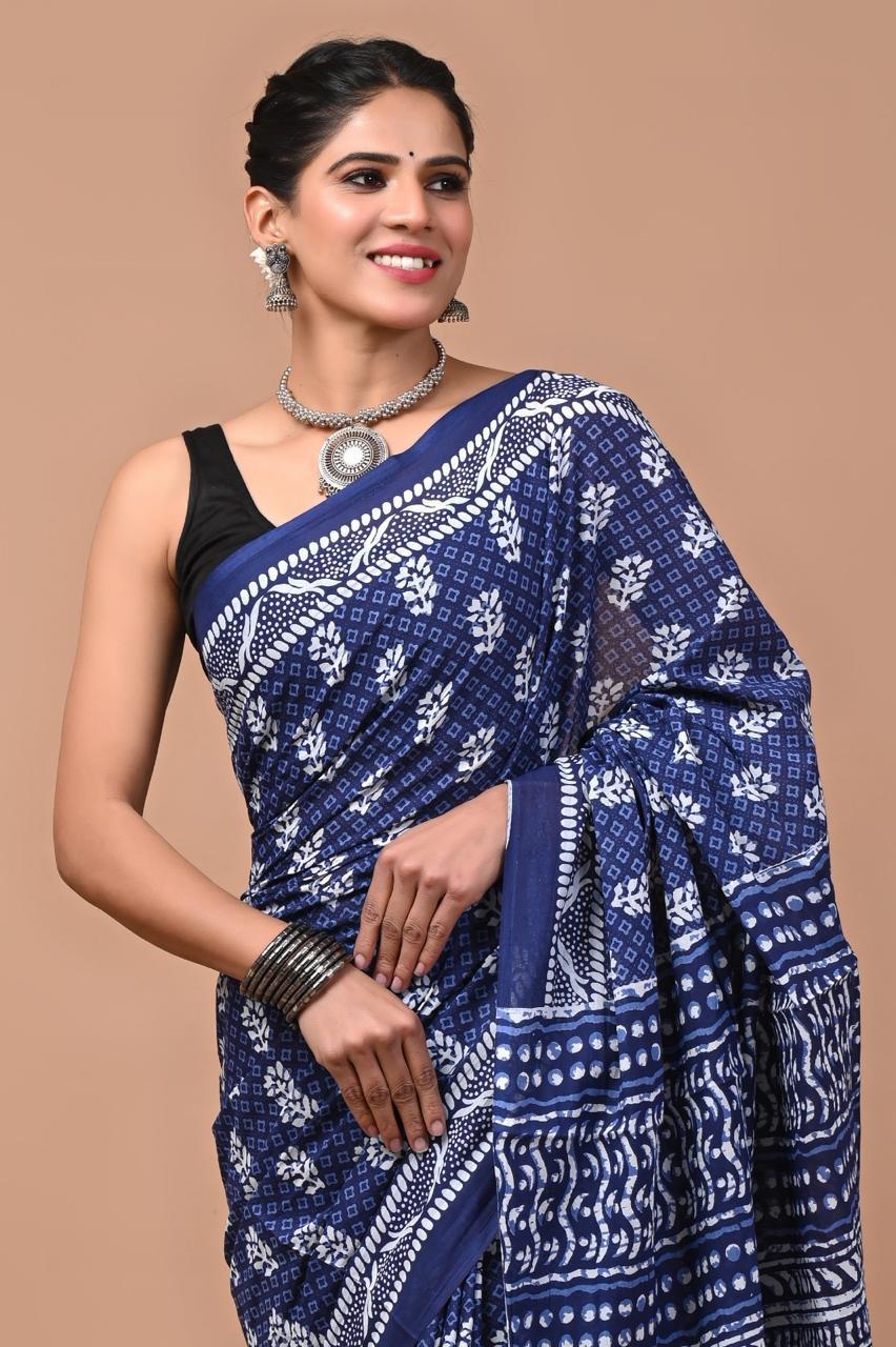 Premium Cotton Saree with Blouse Piece ( CS2503 )