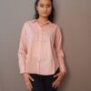 Pink plain cotton shirt