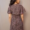 Black Floral Smoking dress