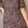 Black Floral Smoking dress