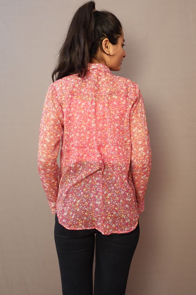 Chiffon floral Printed Casual Shirt