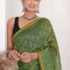 Chanderi Silk Saree with Zari Border  ( CSS2520 )