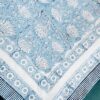 Whispers of Tradition – Handblock Cotton Bedsheet (108" x 112")(BS25011)