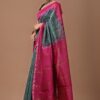 Chanderi Silk Saree with Zari Border in dual contrast( CSS2509)
