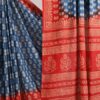Premium Cotton Saree with Blouse Piece in Dual Shade (CS2574)