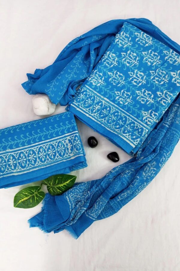 Cotton Suit Set with Cotton Dupatta ( CSCD25013 )