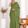 Chanderi Silk Saree with Zari Border  ( CSS2520 )