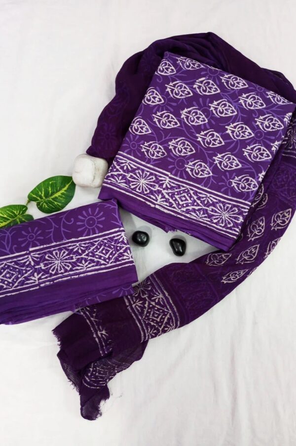 Cotton Suit Set with Cotton Dupatta ( CSCD25014 )