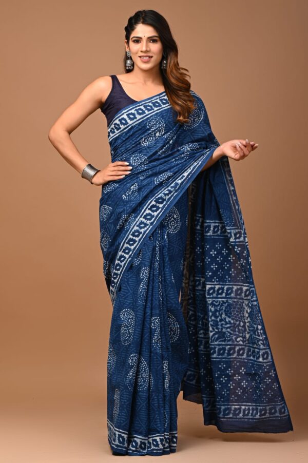 Premium Cotton Saree with Blouse Piece (CS2567)
