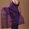 Chanderi Silk Saree with Zari Border in dual contrast ( CSS2508 )