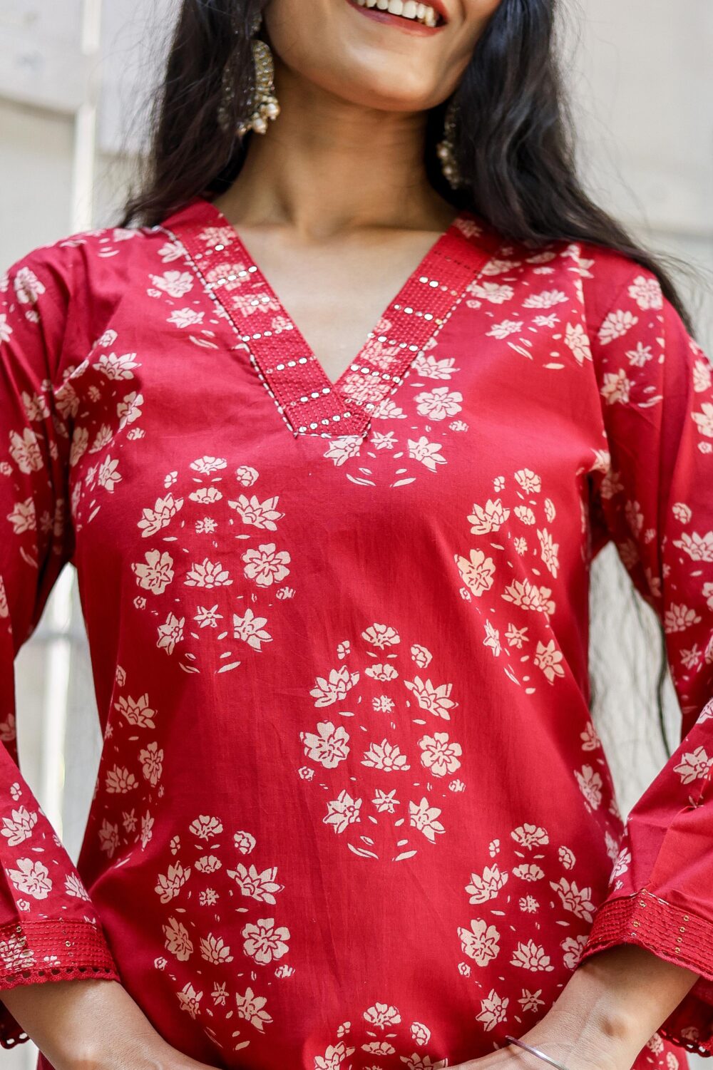 BEAUTIFUL STITCHED COTTON SUIT