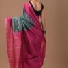 Chanderi Silk Saree with Zari Border in dual contrast( CSS2509)