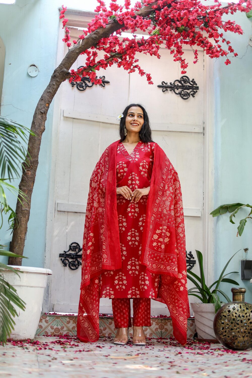 BEAUTIFUL STITCHED COTTON SUIT