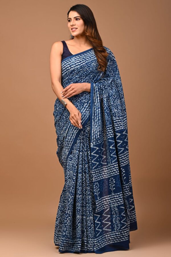 Premium Cotton Saree with Blouse Piece (CS2568)