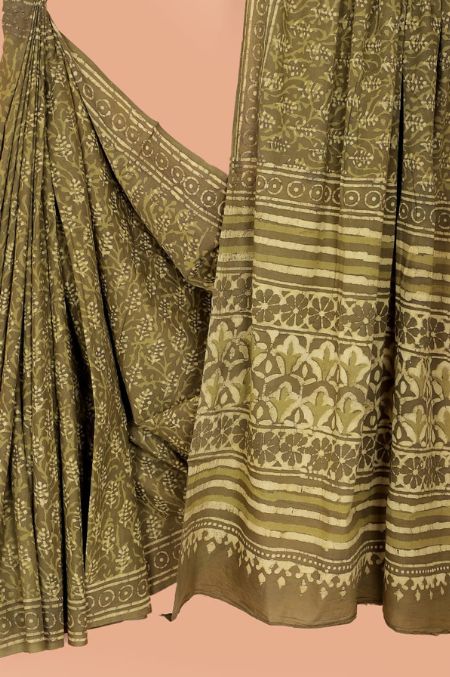 Premium Cotton Saree with Blouse Piece (CS2563)