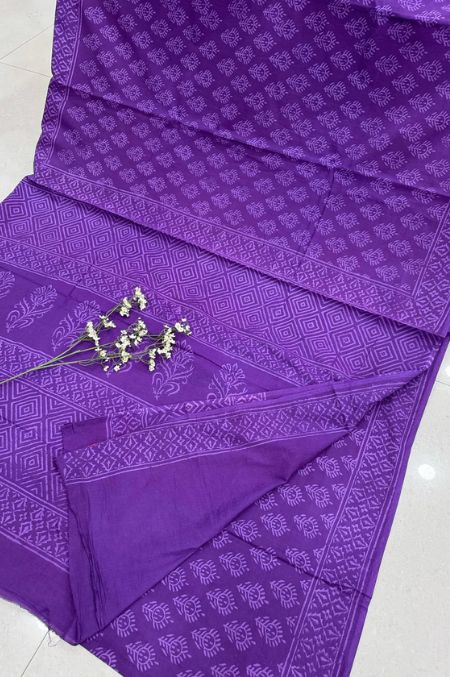 Premium Cotton Saree with Blouse Piece (CS2561)