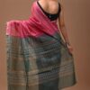 Chanderi Silk Saree with Zari Border in dual contrast( CSS2510 )