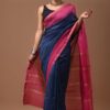 Chanderi Silk Saree with Zari Border in dual contrast ( CSS2519 )