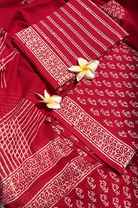 Cotton Suit Set with Cotton Dupatta ( CSCD25021 )
