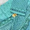 Cotton suit set with chiffon dupatta