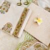 Cotton suit set with chiffon dupatta