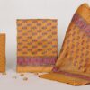 Exclusive Hand Block Print Chanderi Silk Suit Set ( CNSS250035)