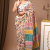 Chanderi Silk Saree with Zari Border  ( CSS2533)