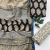 Pure handblock chanderi silk suit with santoon bottom