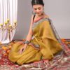 Chanderi Silk Saree with Zari Border  ( CSS2528 )