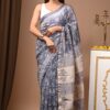 Chanderi Silk Saree with Zari Border  ( CSS2523 )
