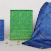 Exclusive Hand Block Print Chanderi Silk Suit Set ( CNSS250037)