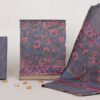 Exclusive Hand Block Print Chanderi Silk Suit Set ( CNSS250038)
