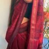 Maheshwari Silk Saree with Zari Border  ( MSS2602 )