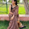 Maheshwari Silk Saree with Zari Border  ( MSS2606)