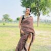 Maheshwari Silk Saree with Zari Border  ( MSS2606)