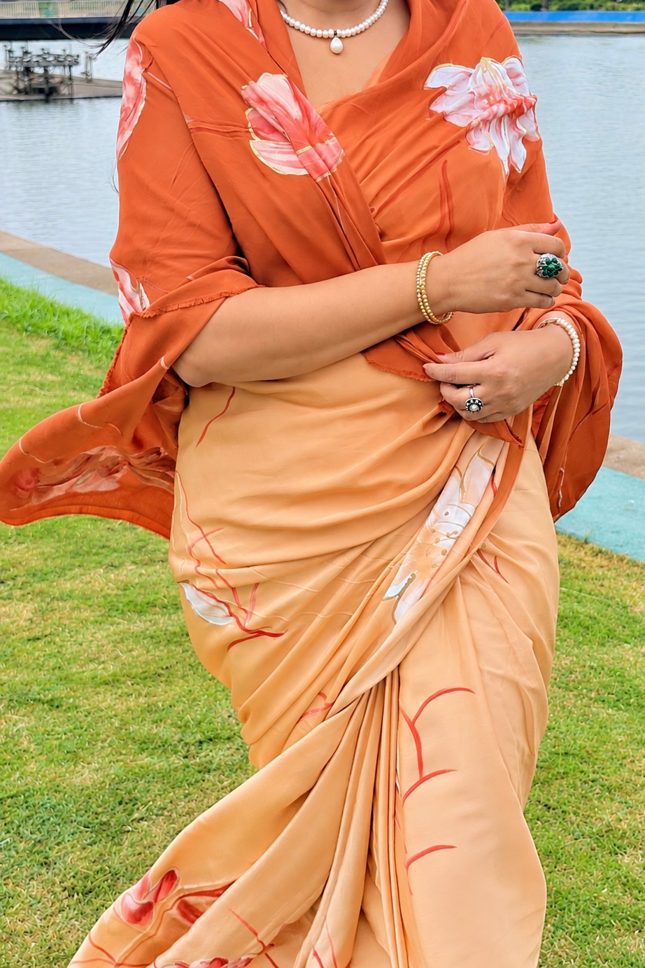 Premium Handcrafted Modal Silk Saree  ( PHS2602)