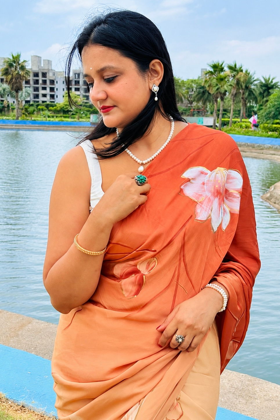 Premium Handcrafted Modal Silk Saree  ( PHS2602)