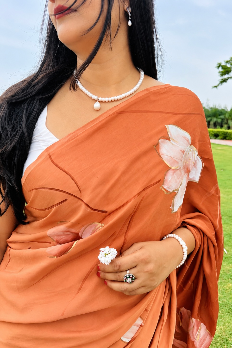 Premium Handcrafted Modal Silk Saree  ( PHS2602)