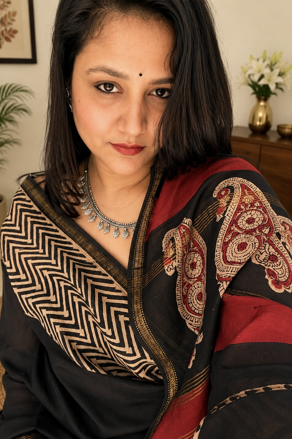 Chanderi Silk Saree with Zari Border  ( CSS2535)