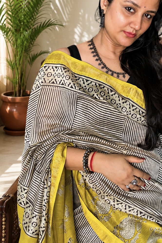 Maheshwari Silk Saree with Zari Border  ( MSS2608)