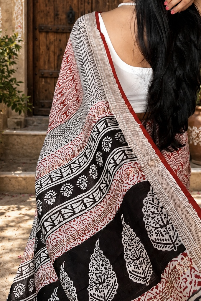 2026/07/324087.png Maheshwari Silk Saree with Zari Border ( MSS2609)