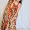 Maheshwari Silk Saree with Zari Border  ( MSS2610)