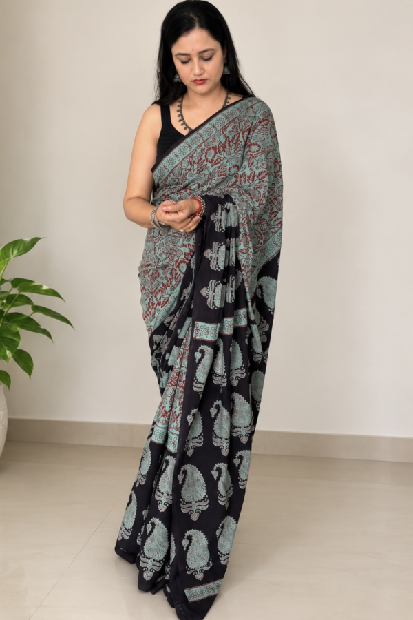 2026/08/349836.png Premium Cotton Saree with Blouse Piece ( CS2577)