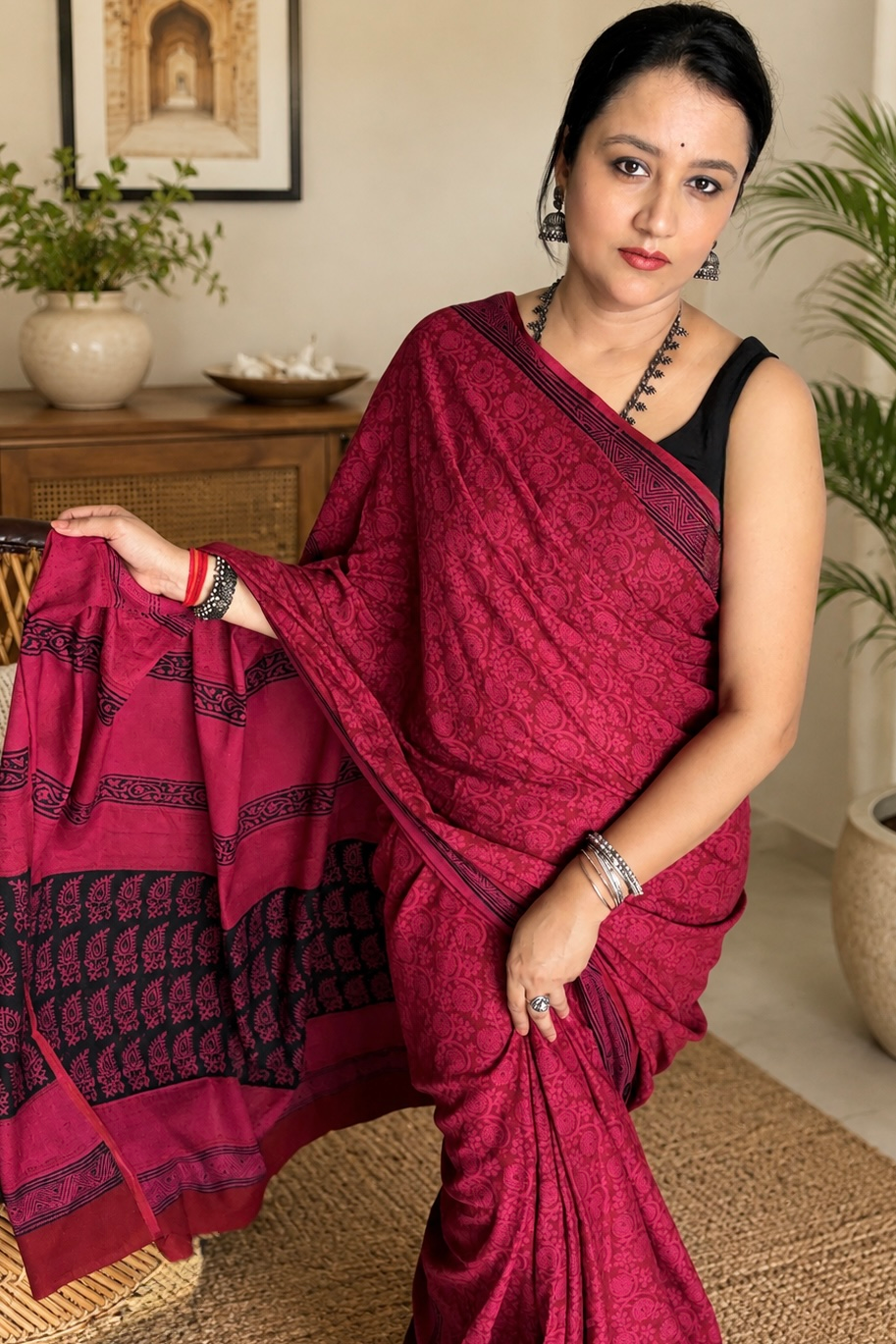 2026/08/350020.png Premium Cotton Saree with Blouse Piece ( CS2578)
