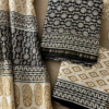 Exclusive Hand Block Print Chanderi Silk Suit Set ( CNSS25039)