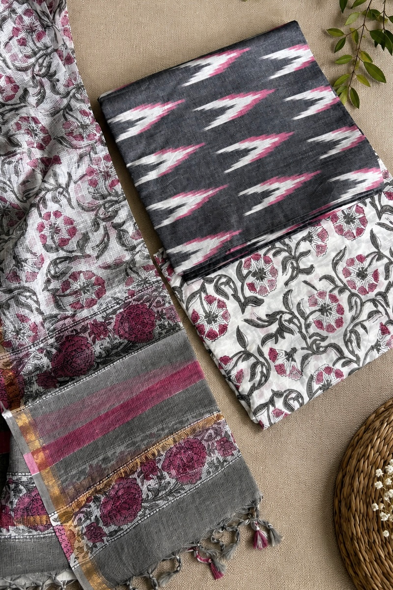 2026/08/366082.png Cotton suit set with Kota doriya dupatta (CSKD009)