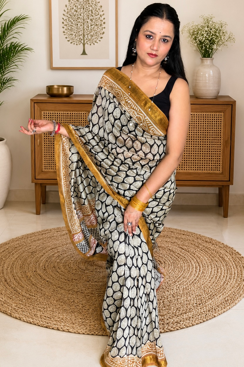 2026/08/390245.png Maheshwari Silk Saree with Zari Border ( MSS2614)