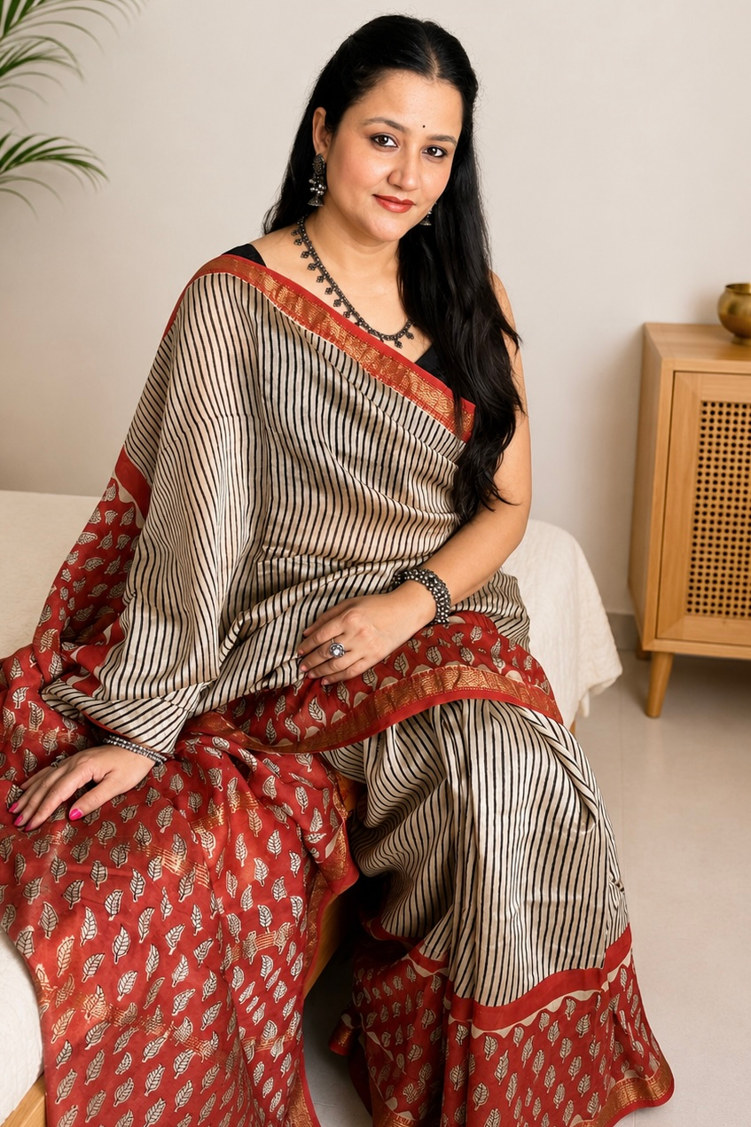 2026/08/390264.png Maheshwari Silk Saree with Zari Border ( MSS2615)