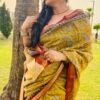 Maheshwari Silk Saree with Zari Border  ( MSS2607)