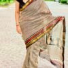 Maheshwari Silk Saree with Zari Border  ( MSS2603)